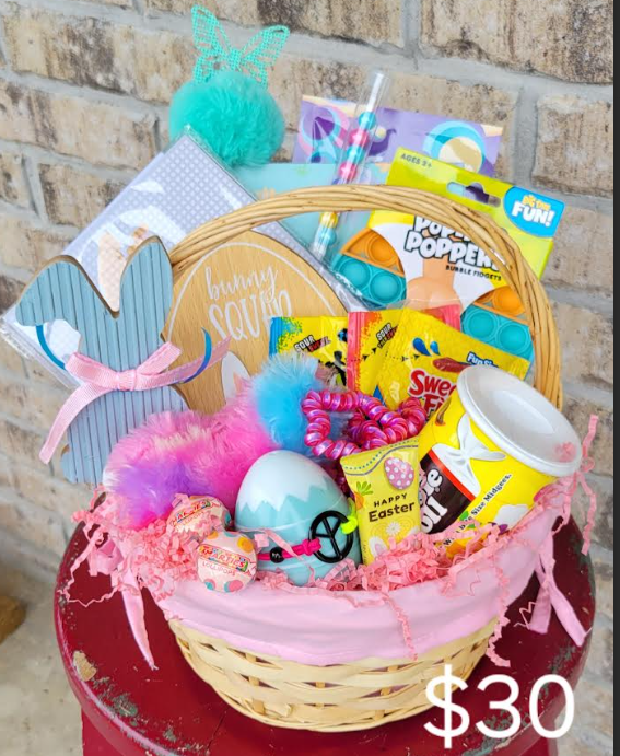 Yellow Easter Basket woven