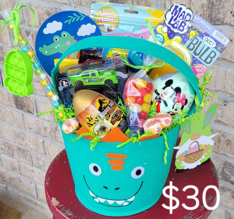 Boy Dinosaur Basket