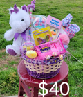 Purple Unicorn Basket