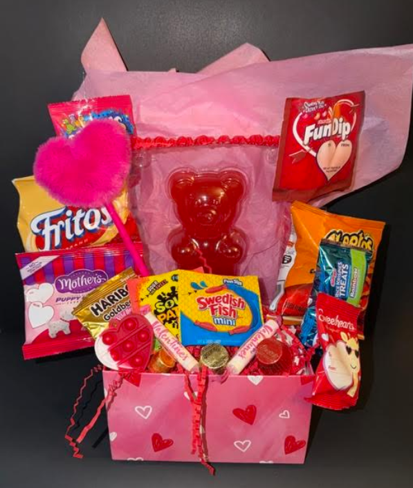 Gummy Bear Valentine Basket